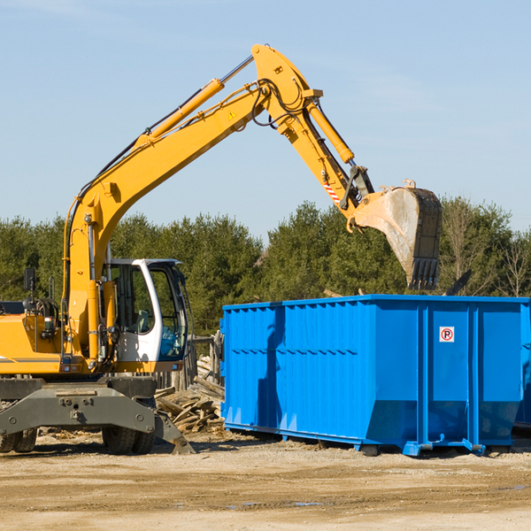 are there any restrictions on where a residential dumpster can be placed in Convis Michigan